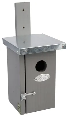 Image de Esschert Design Nichoir Troglodyte mignon gris ; NK38G