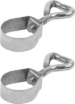 Produktbild von 2 x Rohrschelle Rohrklemme 24-26 mm mit Schraube für Zeltstangen Markise Camping