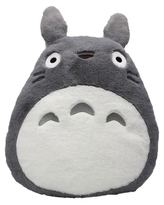 Produktbild von Kuschelkissen Grauer Totoro - Weiches und Waschbares Dekokissen 30x30cm