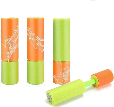 Produktbild von Wasserspritzpistolen, Set von 4, bunte Schaumwasserpistolen, für Kinder, für Schwimmbad und Wasservergnügen