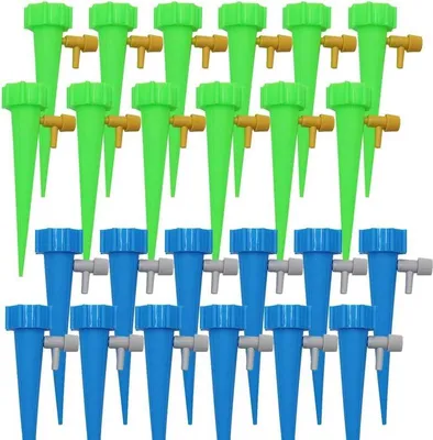 Produktbild von 24-teiliges Tropfbewässerungsset, automatische Pflanzenbewässerung, Tropfbewässerungssystem mit Steuerventilen für Garten, Haus, Innen und Außen