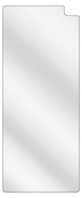 A clear screen protector for a Samsung Galaxy S10 Plus.