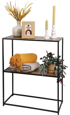 Produktbild von Koopman Seitenregal, Metall/MDF, 70x31x85 cm, schwarz