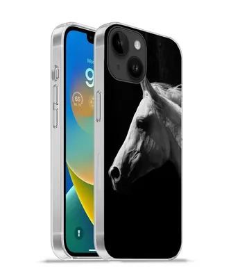 Produktbild von MuchoWow® Handyhülle Schutzhülle Hülle für Apple iPhone 14 - Softcase Pferde - Tiere - Porträt Silikon Softcase Handy Hülle