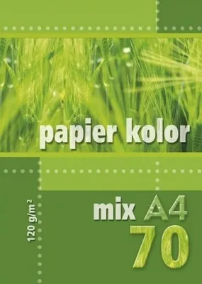 Image de Kreska, papier de couleur A4, 70 feuilles, 120 g/m², coloré