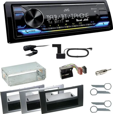 Produktbild von JVC KD-X472DBT DAB+ Bluetooth FLAC Einbauset für Ford Kuga Fusion Galaxy S-Max