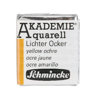 Produktbild von Schmincke AKADEMIE Aquarell Lichter Ocker Aquarell 16 660 044 1/2 Naepfchen