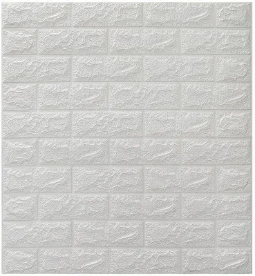 Immagine prodotto di Set di pannelli da parete 3D, 30 pezzi, autoadesivi, impermeabili, effetto pietra, bianchi