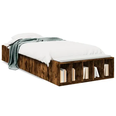 Immagine prodotto di Struttura letto in rovere fumé 100x200 cm materiale a base di legno