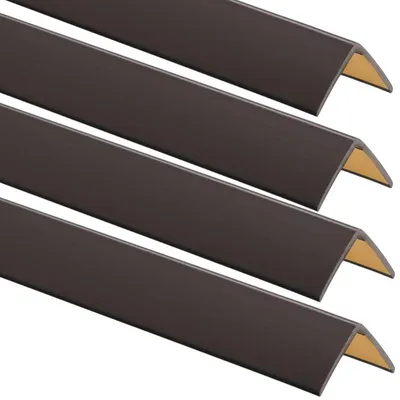 Produktbild von 4er-Set selbstklebende Winkelprofile PVC 25x25mm 100cm Dunkelbraun