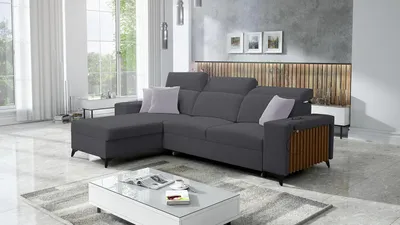 Produktbild von Praktisches Ecksofa Benny I mit Schlaffunktion und praktischem Bettzeugfach - die perfekte Lösung für Ihr Wohnzimmer! Sawana96
