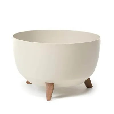 Zdjęcie produktu dla Doniczka LAMELA Doniczka ROMA, średnica 47 cm, miska na nóżkach, bawełna