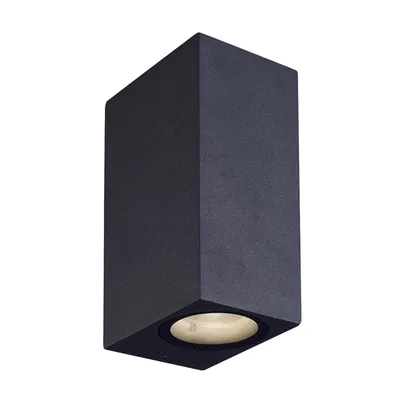 Produktbild von Lucande LED-Außenwandleuchte Tavi, Höhe 15 cm, schwarz
