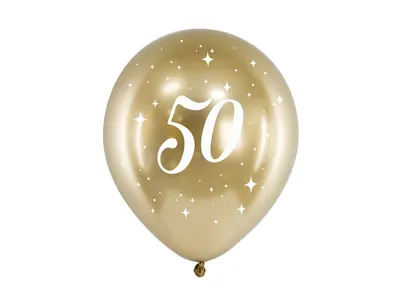 Zdjęcie produktu dla Balony Glossy 30cm 50 złoty A6 68411