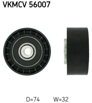 Produktbild von SKF VKMCV 56007 Umlenkrolle Keilrippenriemen für SCANIA 4 - series P,G,R,T - series