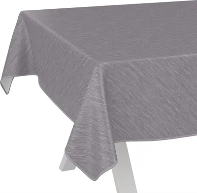 Produktbild von Tischdecke Wachstuch Einfarbig Grau Robust Wasserabweisend Breite 140 cm Länge 220 cm