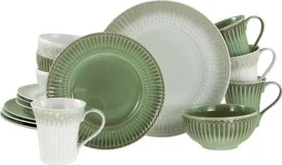 Produktbild von CreaTable, 24492, Celadon Bunt, Kombiservice 16-tlg, Steinzeug