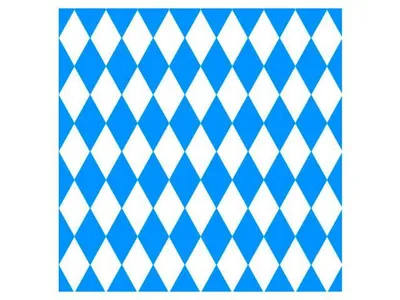 Produktbild von 20 Servietten 33x33 Raute weiss/blau