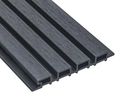 Produktbild von Home Deluxe - WPC Fassadenverkleidung DUVAR - Farbe: Anthrazit, Größe: 2 m² ca. 190 x 21,9 x 2,6 cm, inkl. Montagematerial I Fassadenpaneele Fassadenprofile Hausverkleidung