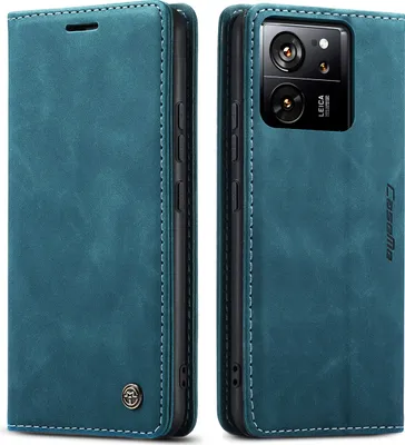 Produktbild von Xiaomi 13T Hülle, Retro Kunstledertasche mit Standfunktion Schutzhülle für Xiaomi 13T / 13T Pro / Redmi K60 Ultra Blau