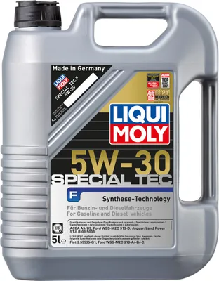A plastic container of motor oil.