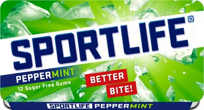 Produktbild von Sportlife Kaugummi pfefferminze 24 x 18 Gramm Lakritz