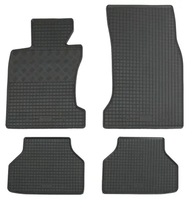 Gummifußmatten Set 4-teilig für 5er BMW E60 + E61 (7/2003-3/2010), schwarz