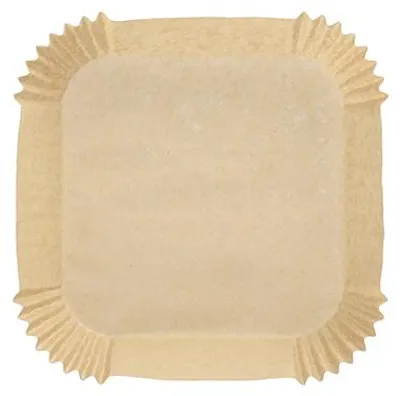 Produktbild von Backpapiere 16 cm x 16 cm x 4,5 cm braun für Heißluftfritteusen