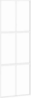 Obrázok produktu pre vidaXL Posuvné dvere biele 76x205 cm z tvrdeného skla a hliníka