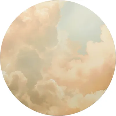 Produktbild von Pastellwolken – Bodenschutzmatte – Stuhlunterlage – Bürostuhlmatte – Rutschfeste Bodenmatte – Schutzmatte für Hartboden – fi 100 cm