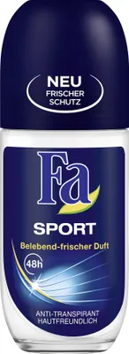 Produktbild von Fa Sport 50ml, Männer, Deodorant, Roll-on Deodorant, 50 ml, 48 h, Alkohol