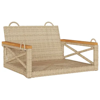 Produktbild von vidaXL Hängesessel Beige 63x62x40 cm Poly Rattan
