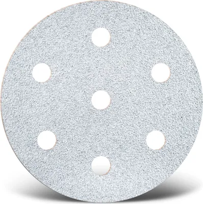 Produktbild von MENZER White Klett-Schleifscheiben, 90 mm, 7-Loch, f. Exzenterschleifer, Normalkorund (50 Stk.) K100