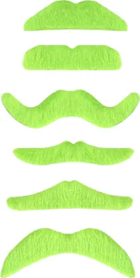 Immagine prodotto di Barba gaudente baffi verde neon - Taglia unica