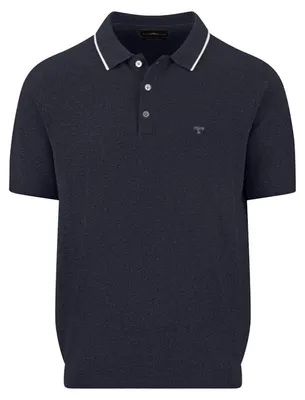 Produktbild von Polo, structure, Baumwolle Linen 690 navy Größe M