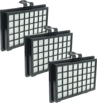 Produktbild von vhbw 3x Staubsaugerfilter Ersatz für Fakir 2799860 für Staubsauger - HEPA-Filter Schwarz Weiß