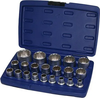 Obrázok produktu pre Sada 21 12-hranných nástrčných kľúčov 1/2''