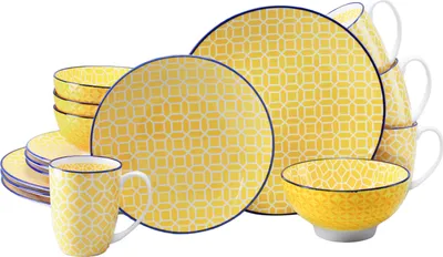 Produktbild von CreaTable, 24761, Mediterran Curry, Kombiservice 16-tlg, Steinzeug