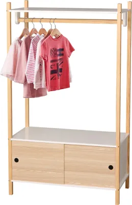 Obrázek produktu pro DOCHTMANN Dětská šatní skříň otevřená 80x40x136cm
