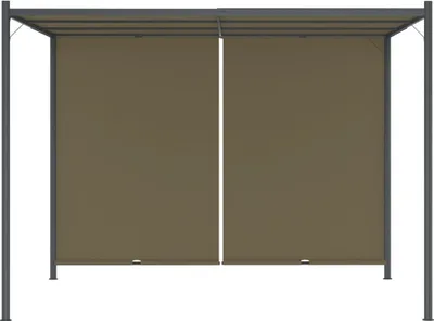 Produktbild von vidaXL Gartenpergola mit Ausziehbarem Dach 3x3 m Taupe 180 g/m²