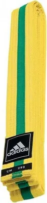 Produktbild von Adidas Budogürtel gestreift gelb/grün/gelb 280