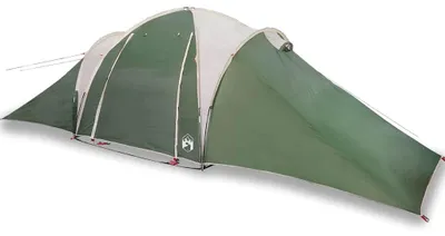 Image de vidaXL Tente familiale dôme 6 personnes Vert Étanche