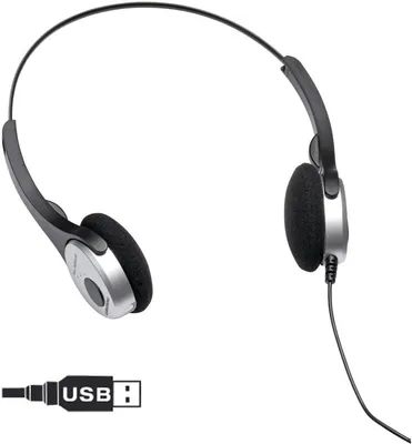 Produktbild von Grundig Digta 565, ohraufliegend, Kopfband, 95 dB, verkabelt, USB, 2,6m