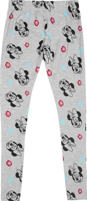 Produktbild von Disney Minnie Mouse Leggings für Mädchen - Kinder Leggins Hose Mädchenhose Sporthose Grau 98-104