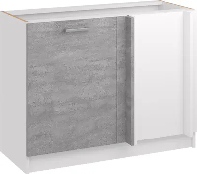 Produktbild von Roe Furniture | Küchenunterschrank 85 cm - Grau - Graubeton - Kücheneckschrank - Ohne Arbeitsplatte - Unterschränke Küche - DPP