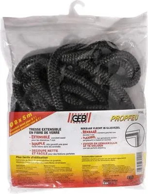 Image de Tresse Sèche Geb 6mm étanchéité Haute Température Sans Amiante - Geb