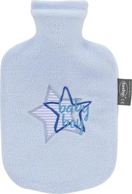 Image de Fashy bouillotte polaire 0,8 l bleu clair 6505 53 1 pc