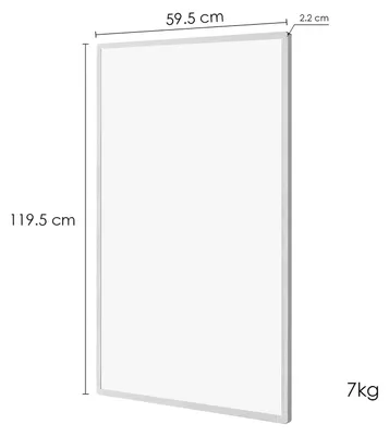 Produktbild von Infrarot-Wärmepanel für Wandmontage – 1000 Watt Wärmestrahlung – 60x120 cm, weiß