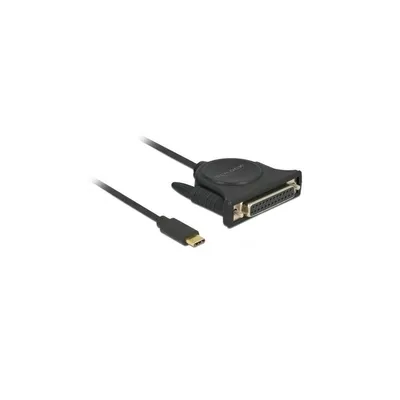 Produktbild von DeLOCK 62980, Schwarz, USB C, DB25, 1,8 m