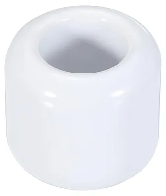 Keramischer Teelichthalter, weiß, 1 Stück, 3,1 cm hoch